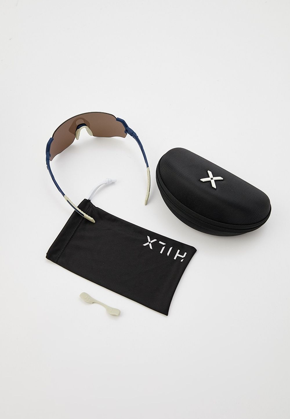 Спортивные очки HILX Savage (L) / Matt Blue Warm Grey / Gold Lens