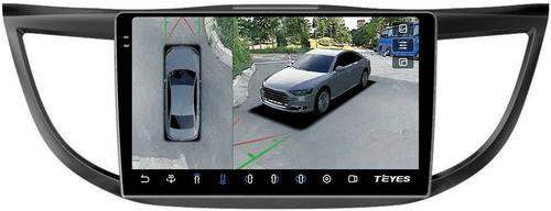 Магнитола для Honda CR-V 4 2012-2016 (большая рамка 10) - Teyes CC3-2K-360 на Android 10, Быстрая, 2K QLED, CarPlay, 4G SIM-слот, 4 камеры в комплекте