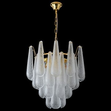 Люстра подвесная 8*Е14 Fontain SP8 Gold золото Crystal Lux