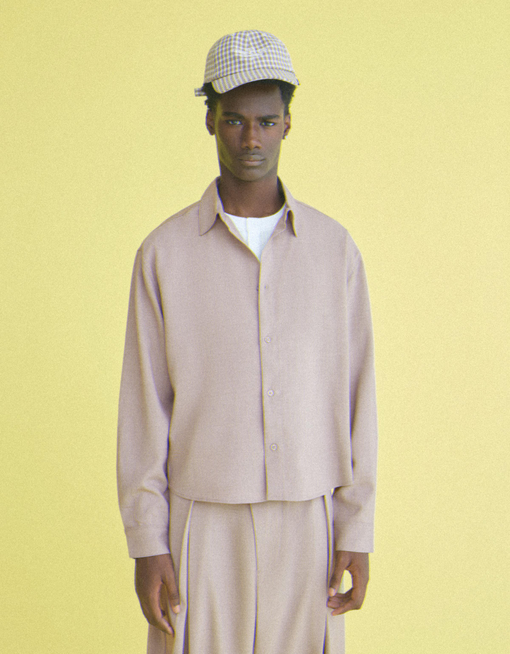 Мужская рубашка boxy fit с длинным рукавом, арт. 3589/710 - BERSHKA