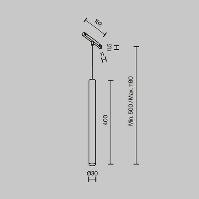 Трековый светильник Фокус / Focus Led Exility X 2700-6000K 7Вт 36° Dim Smart Zigbee, TR245-4-7WTW-DSZ-B. TM Maytoni