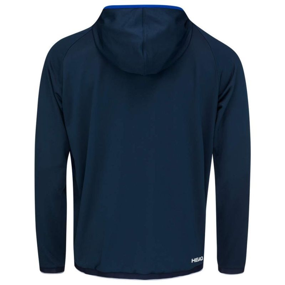 Кофта для мальчика теннисная Head TOPSPIN Hoodie B - royal blue/print vision