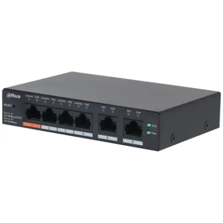 4-портовый PoE коммутатор с функцией облачного управления Dahua DH-CS4006-4ET2ET-60