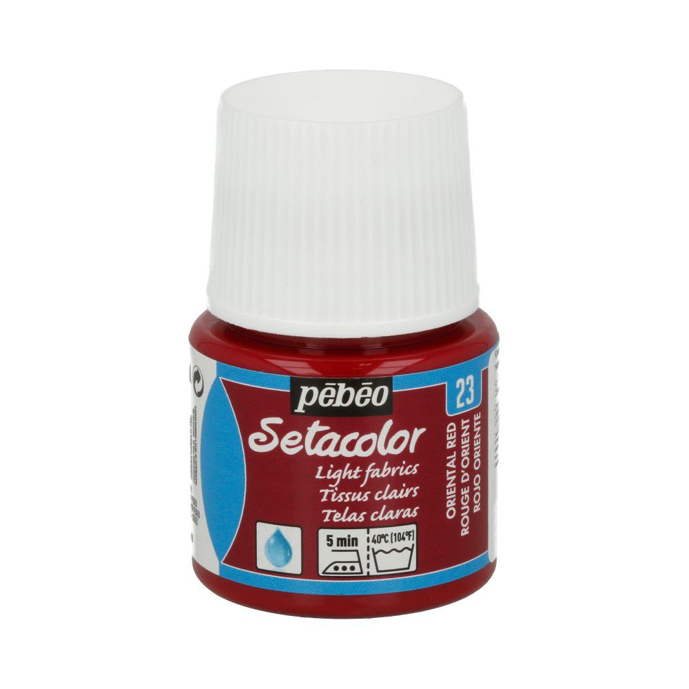Краска для светлых тканей Setacolor 45 мл 329-023 восточный красный, Pebeo