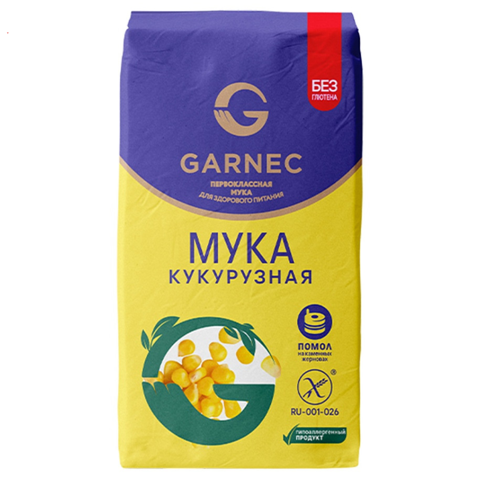 Мука Garnec кукурузная без глютена 500 гр