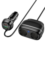 Автомобильное заряд. устр. Hoco Z59 240w 1USB/1T-C/2-12V чёрный