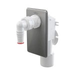 AlcaPlast Сифон для стиральной машины под штукатурку хромированный APS3