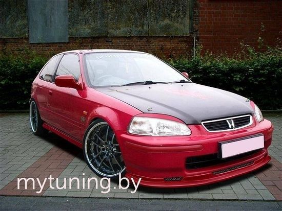 Накладка переднего бампера DJ-1 Honda Civic 6