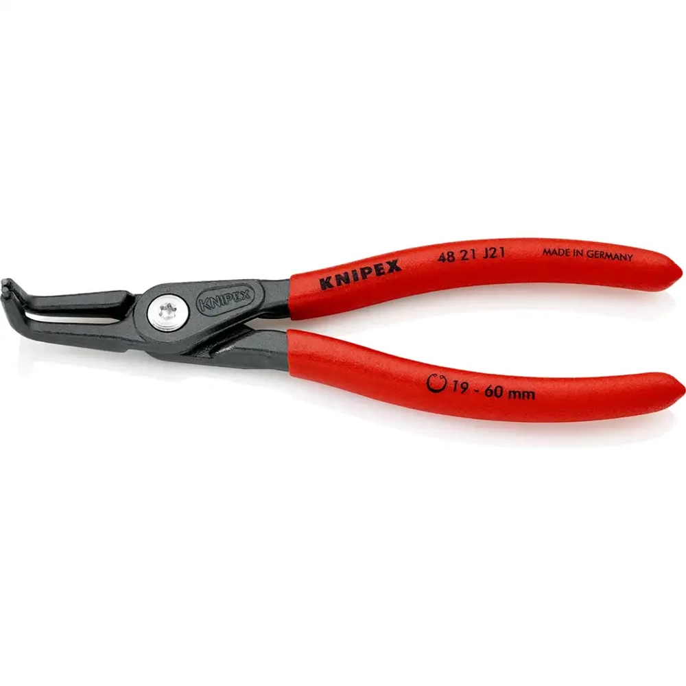 Прецизионные щипцы для стопорных колец черненая 165 мм Knipex 48 21 J21