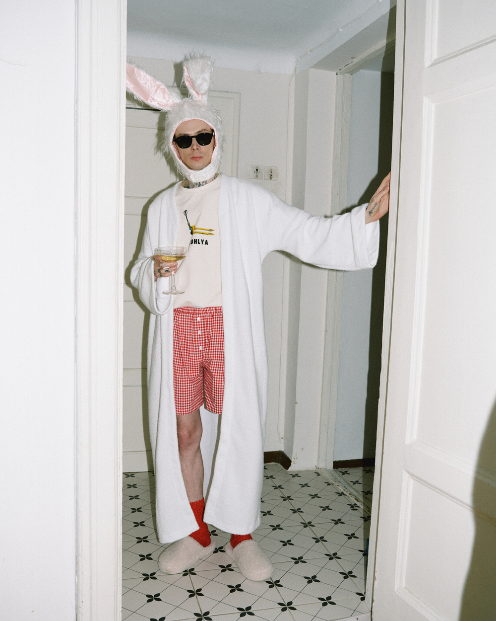 Long Cardigan Robe White