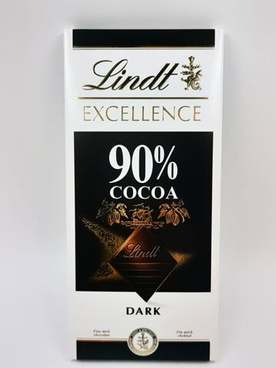 Lindt Excellence темный шоколад 90% , 100 г