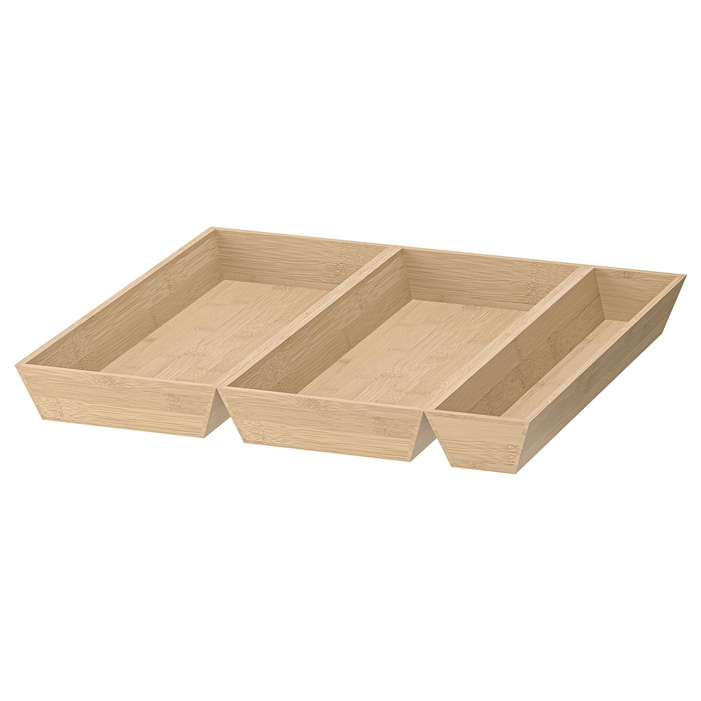 IKEA UPPDATERA  (ИКЕА УППДАТЕРА)  -  Вкладыш для ящика, 3 предмета - бамбук 50x50 см