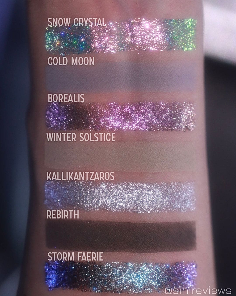 Ensley Reign Cosmetics Cold Moon Palette