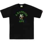 A Bathing Ape Abc Camo College Tee Ss25 черный зеленый