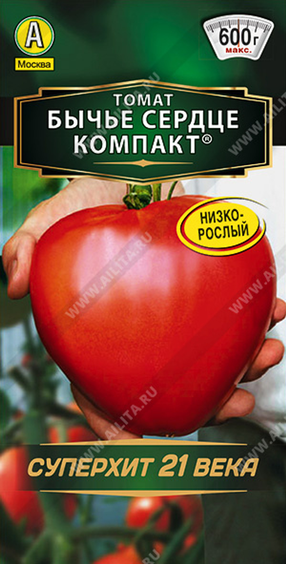 Томат Бычье сердце компакт 20 шт (Аэлита)