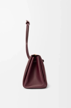 Loewe Большая сумка Madrid из мягкой телячьей кожи, бургунди