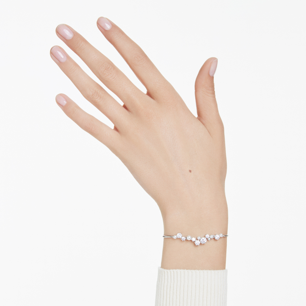 CONSTELLA:BRACELET SOFT WHITE/RHS M