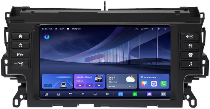 Магнитола для Land Rover Discovery Sport 2015-2019 (без CD - harman) - Kuberg QLed, Android 14, TS105, Быстрейшая, CarPlay, SIM-слот
