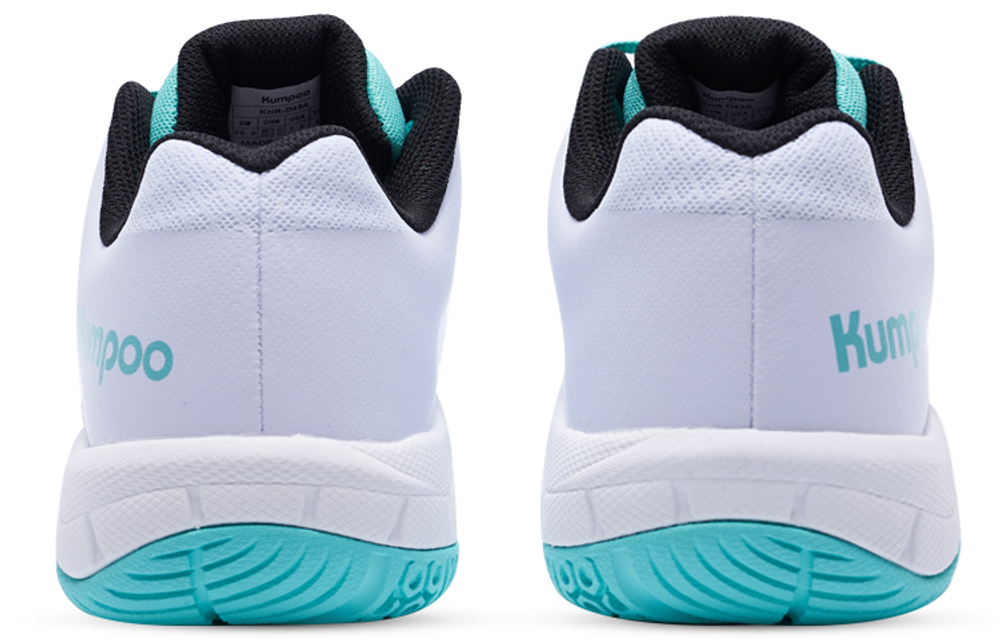 KUMPOO Textile, Synthetic Leather, TPU Cushioning Slip Resistant Breathable Coverage Support Low top Badminton Shoes