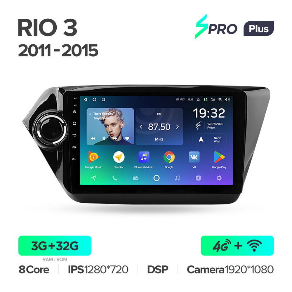 Teyes SPRO Plus 9"для KIA Rio 3 2011-2015