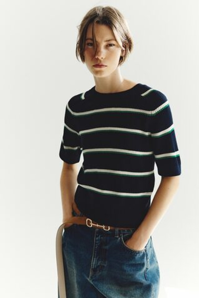 Топ в резинку — круглый вырез - H&M