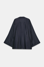 РУБАШКА С ЗАСТЕЖКОЙ НА ПЕТЛИ ZW COLLECTION — ZARA