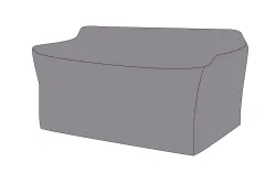 Защитный чехол на диван Касабланка, двухместный 159×82×70 см, цвет серый