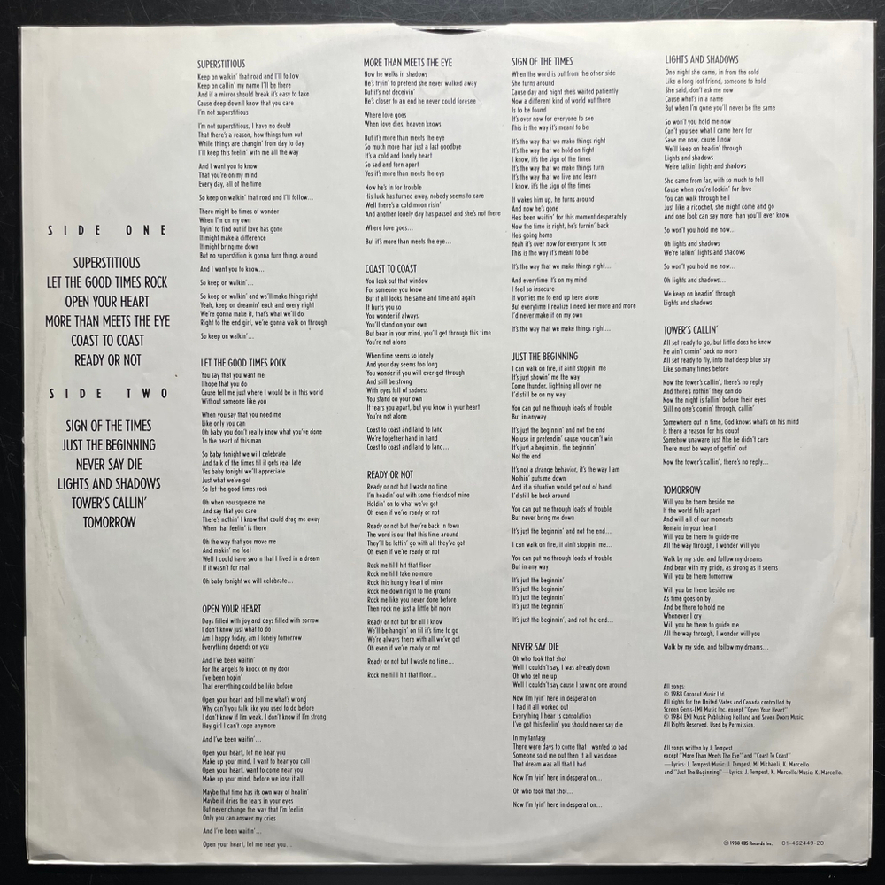 Europe - Out Of This World (Голландия 1988г.)