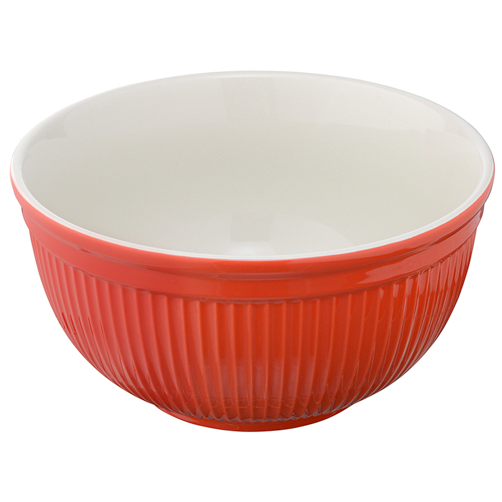 Миска soft ripples, 3,9 л, красная