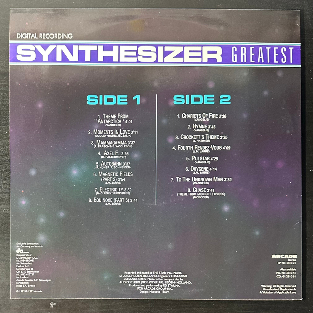 Ed Starink ‎– Synthesizer Greatest (Германия 1989г.)