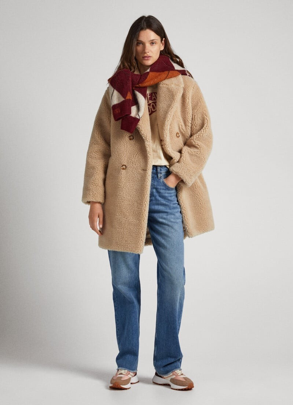 Пальто женское PEPE JEANS SHEEPSKIN COAT