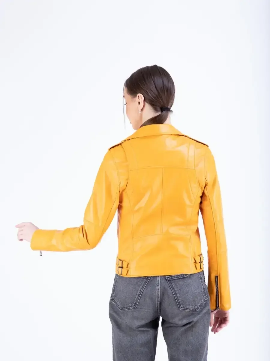 Косуха кожаная куртка женская Турция