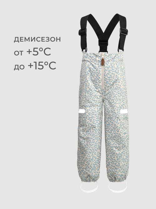Брюки непромокаемые Mjölk Blue leopard
