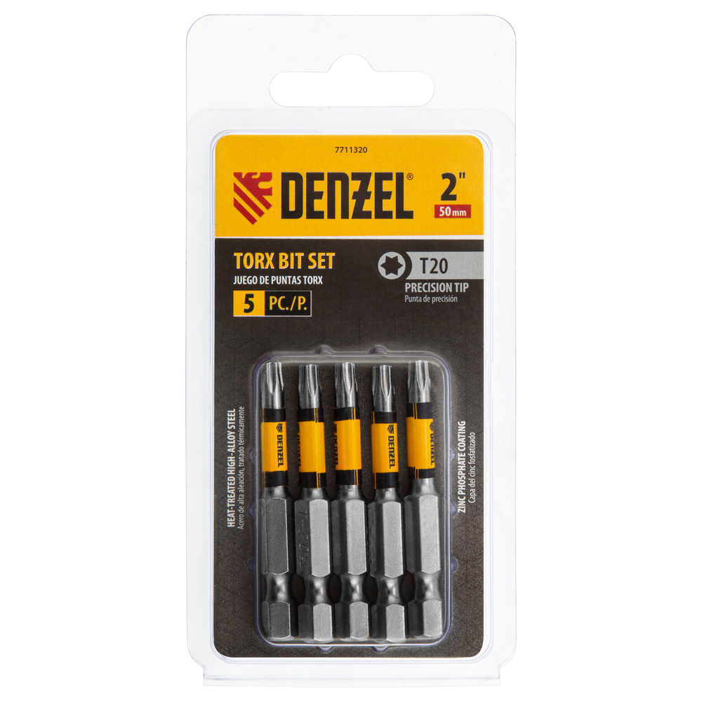 Бита T20x50, 5 шт. Denzel