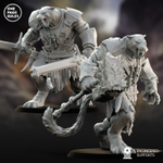 Grand Alliance Chaos Beasts of Chaos Bullgors Лев Табакси Воин Паладин 1 шт. миниатюра для dnd, днд, pathfinder, фентези, Настольная игра, НРИ, Варгейм, РПГ