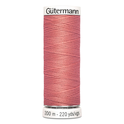 01 Нить Sew-All 100/200 м для всех материалов, 100% полиэстер Gutermann 748277 (080 перламутрово-розовый)