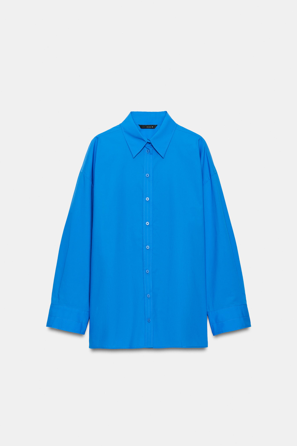 РУБАШКА ОВЕРСАЙЗ ИЗ ПОПЛИНА — ZARA
