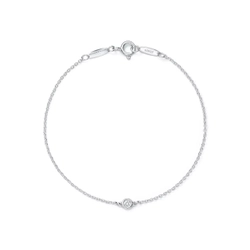 Браслет из серебра с бриллиантом 0.05 ct, Tiffany 💎 Yard. В наличии