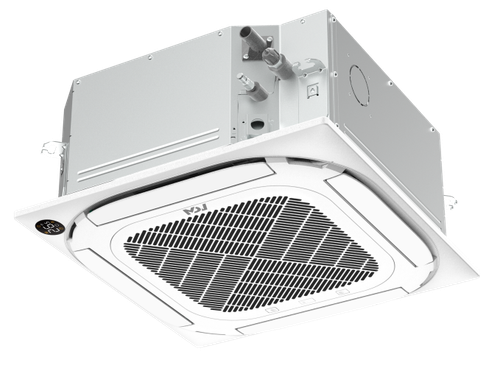 Полупромышленная сплит-система кассетного типа MDV, ERP 3D DC Inverter, MDCAС4-12HRFN8 / MDOU-12HFN8 / T-MBQ4-03BD