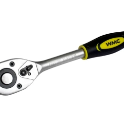 Трещотка реверсивная с резиновой ручкой 1/2''(L-255мм,24зуб.) WMC TOOLS WMC-80244