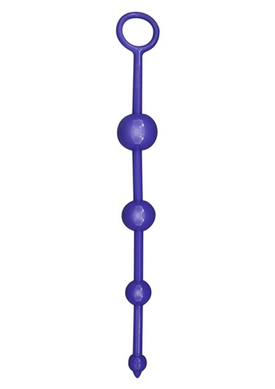 Тёмно-фиолетовая анальная цепочка FUNKY BUTT BEADS