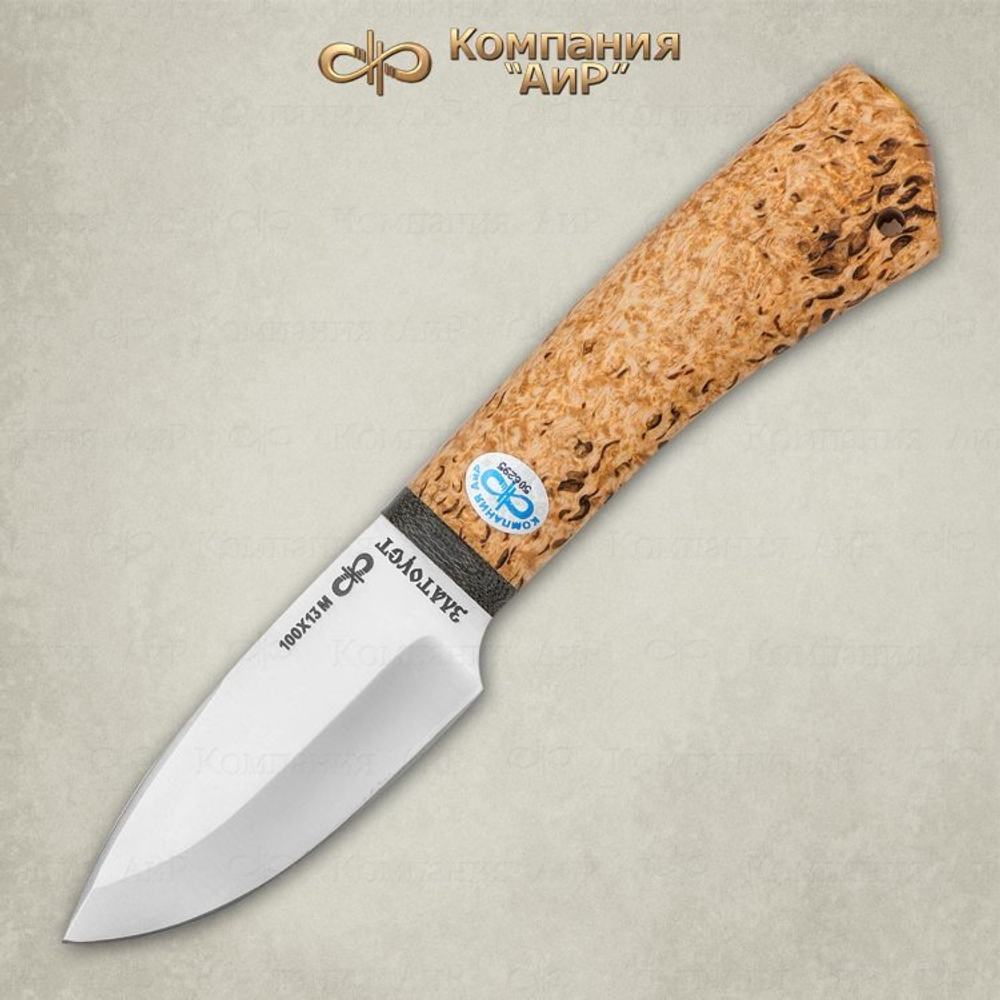 Нож АиР Добрый (карельская береза, 95х18)