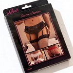 Пояс для чулок кружевной Red Sexy Bow (M-L)
