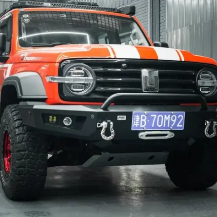 Силовой передний бампер MEIKA Tank 300 2021+ Танк дуга лебедка 2 фонаря свет