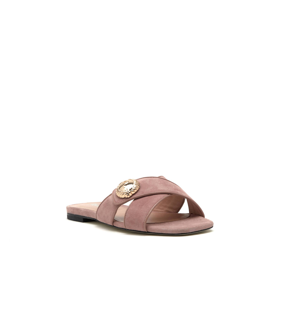 Кожаные шлепанцы Pollini - розовый(SA28191C0ETA3)