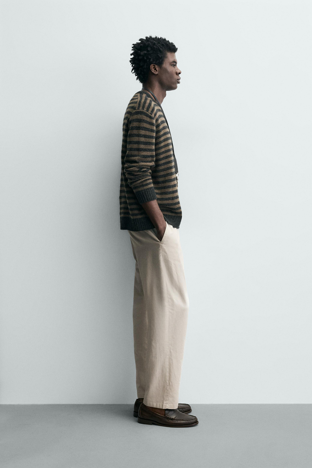 БРЮКИ RELAXED FIT ИЗ ХЛОПКА И ЛЬНА — ZARA · 4470/460