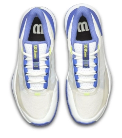 Женские теннисные кроссовки Wilson Intrigue Tour - white/amparo blue/safety yellow