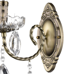 8190/1W CLASSI LN26 094 античная бронза, металл/хрусталь Бра E14 1*40W 220V LINN