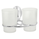Стакан для зубных щеток, двойной, мет-л, хром, Solinne, Classic, 2546.101