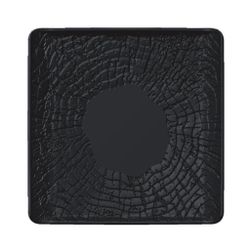 Блюдо квадратное 17,5*17,5 см для закусок с бортами Side Up2 Black Raw Wood P.L. Proff Cuisine [2]